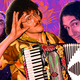 Center: “Weird Al” Yankovic with Accordion (Photo: Nick Elgar/Corbis/Getty Images); Left: Yankovic at The Fonda Theatre on September 28, 2014 (Photo: Frazer Harrison/Getty Images); Right: Yankovic in 2001 (Photo: Getty Images)